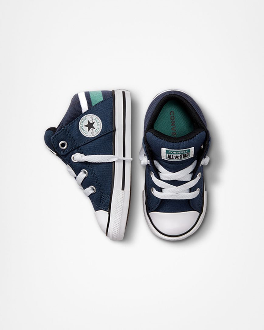 Tenisi Inalti Fete Converse Chuck Taylor All Star Axel Varsity Bleumarin Albi | RO GNVYR527